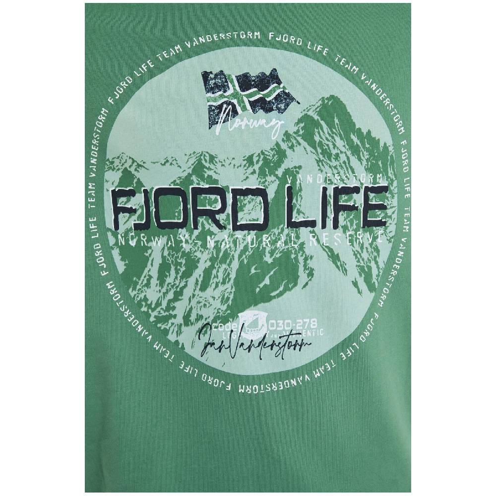 Jan Vanderstorm T-Shirt BENYAMIN Grün