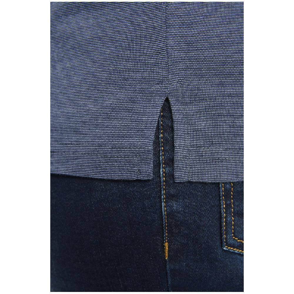 Jan Vanderstorm T-Shirt BERNULF Blau Melange