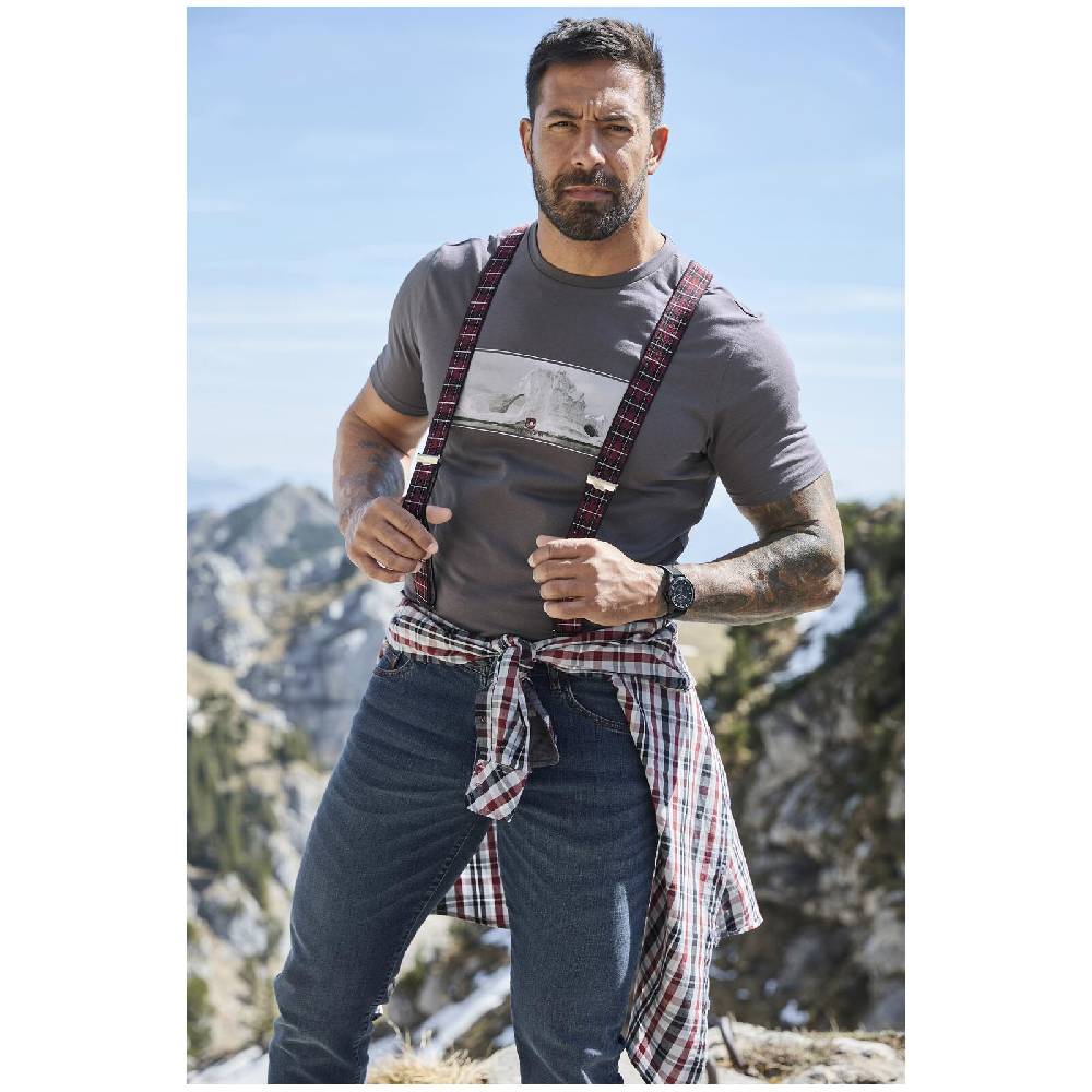 Jan Vanderstorm T-Shirt BERNWALD Dunkelgrau