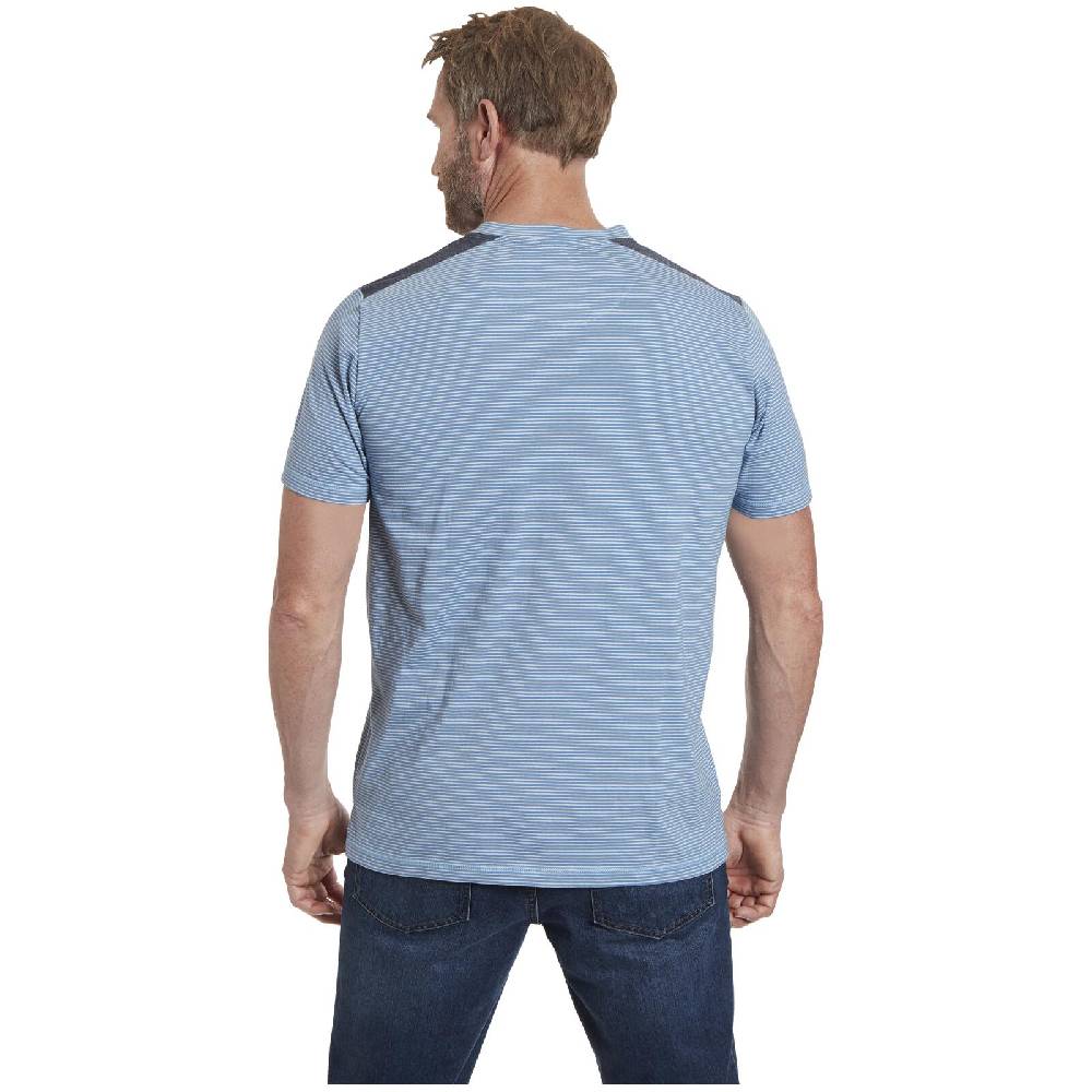 Jan Vanderstorm T-Shirt BORYS Blau Gestreift