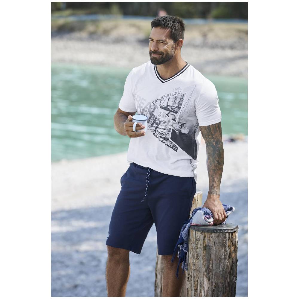 Jan Vanderstorm T-Shirt BRYNO Weiß