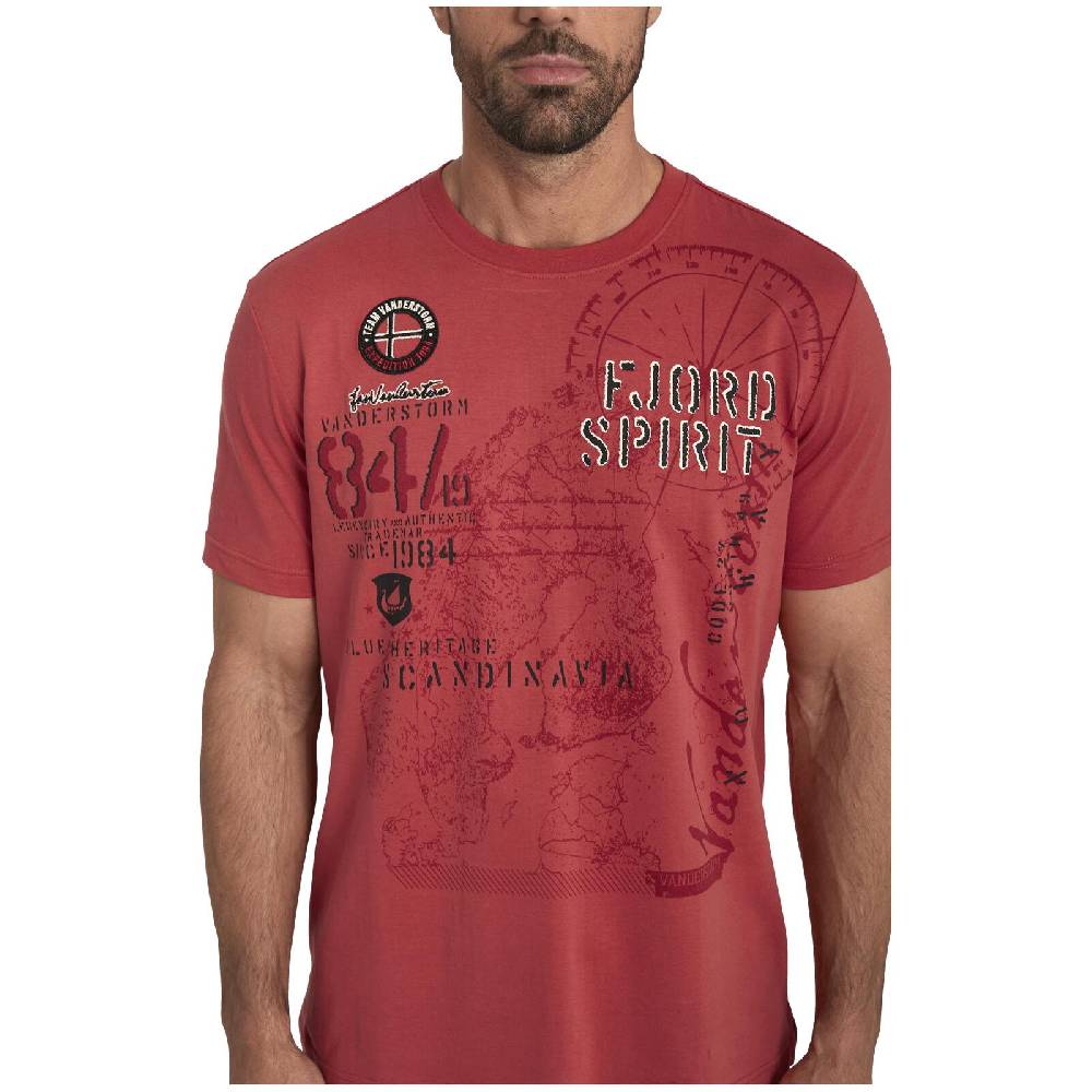 Jan Vanderstorm T-Shirt DOMINIK Rot