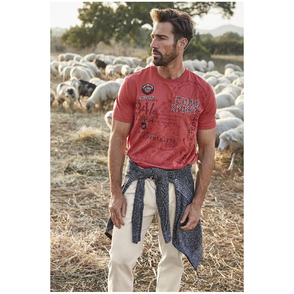 Jan Vanderstorm T-Shirt DOMINIK Rot