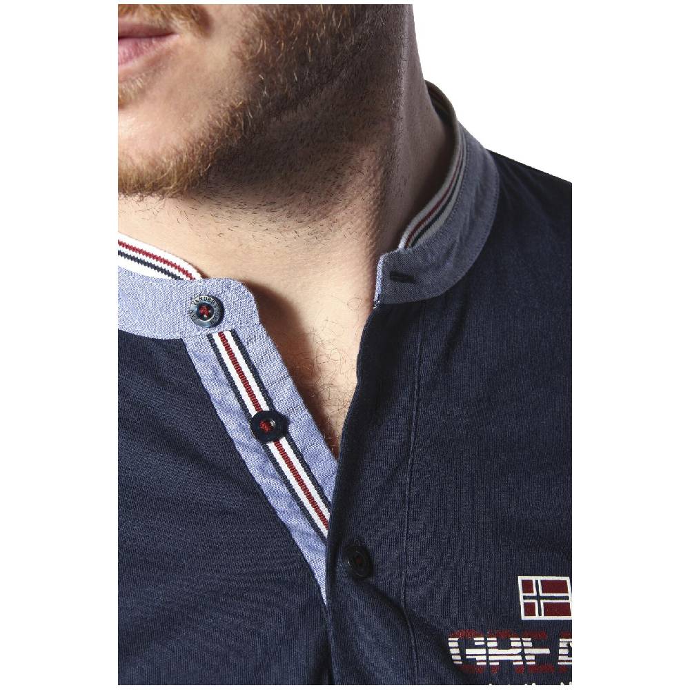 Jan Vanderstorm T-Shirt EDFINN Dunkelblau