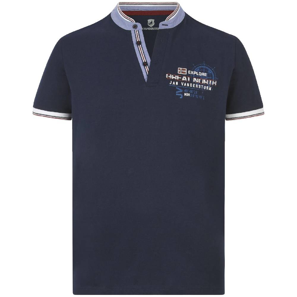 Jan Vanderstorm T-Shirt EDFINN dunkelblau