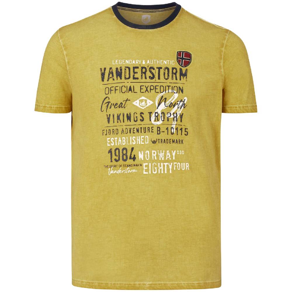 Jan Vanderstorm T-Shirt EELI dunkelgelb