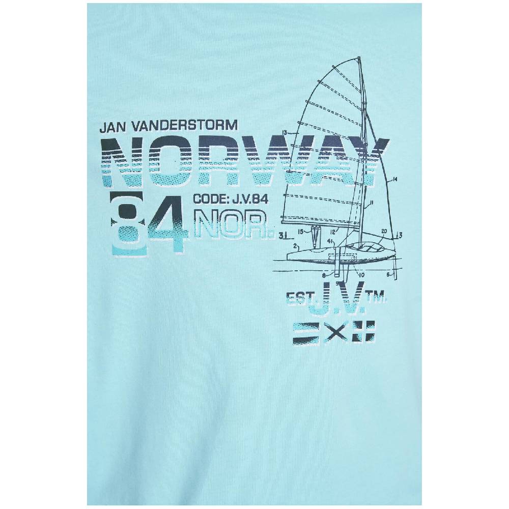 Jan Vanderstorm T-Shirt EILI Türkis