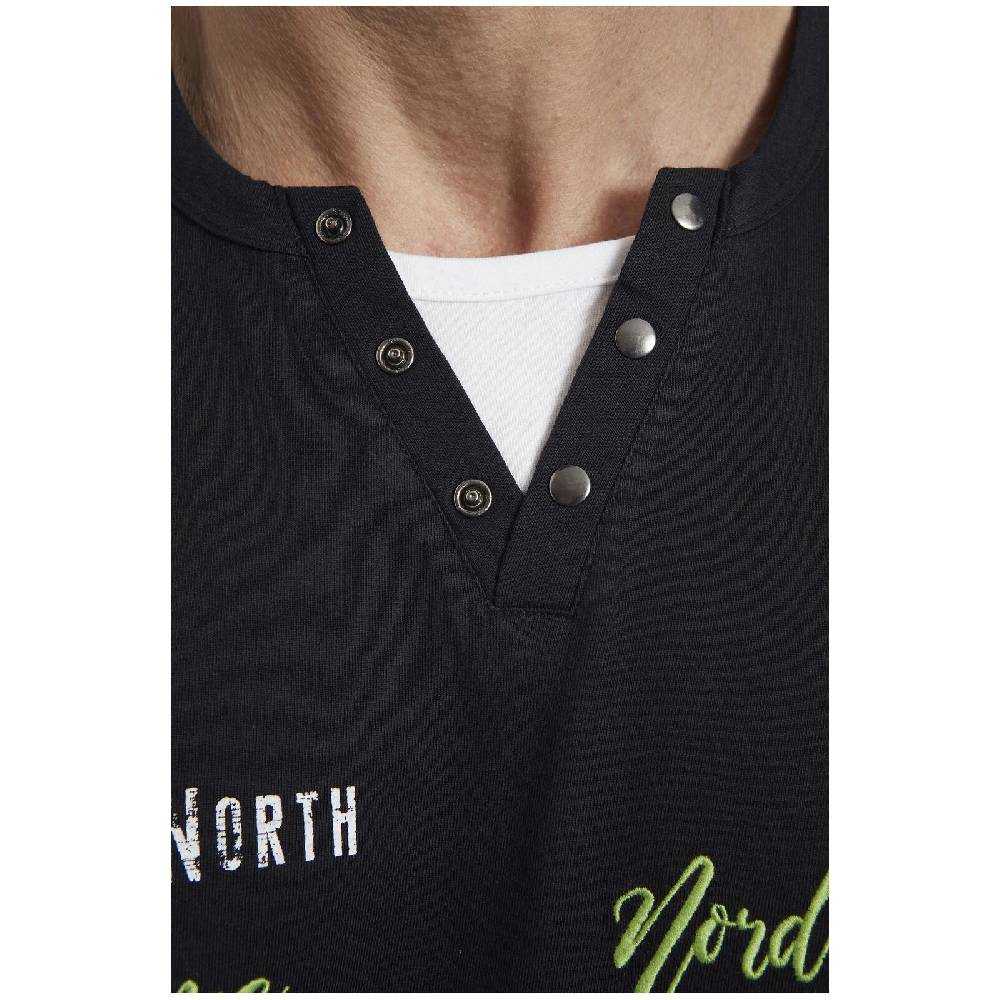 Jan Vanderstorm T-Shirt ERTTO Schwarz