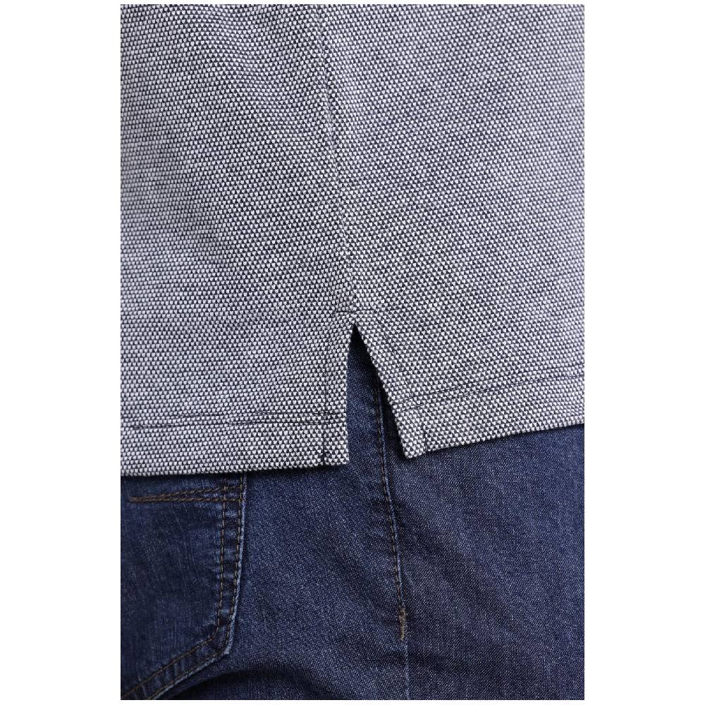 Jan Vanderstorm T-Shirt EWALD Blau Melange