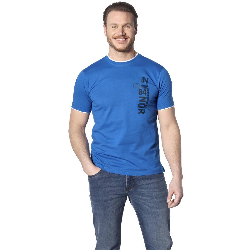 Jan Vanderstorm T-Shirt FLEMMING Royal Blau