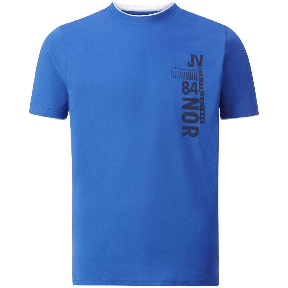 Jan Vanderstorm T-Shirt FLEMMING royal blau