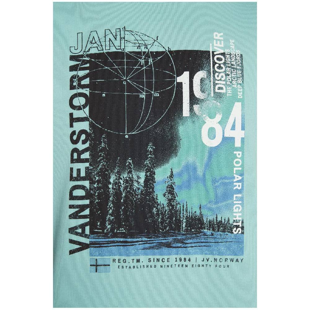 Jan Vanderstorm T-Shirt FLYKS Türkis