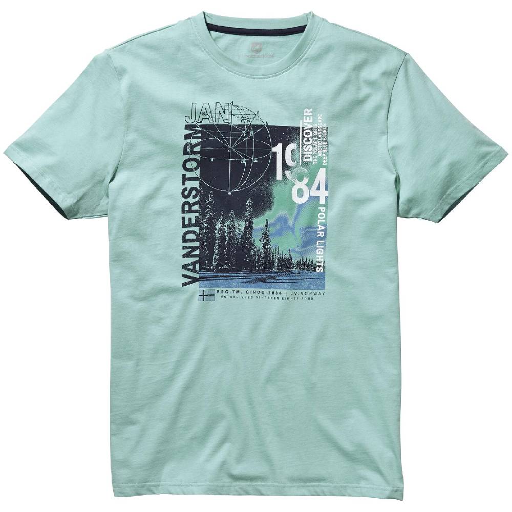 Jan Vanderstorm T-Shirt FLYKS Türkis