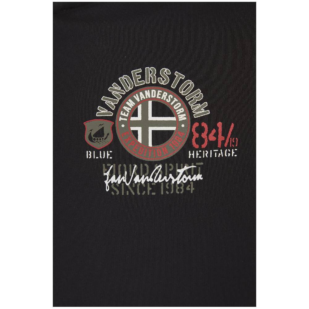 Jan Vanderstorm T-Shirt FREYVID Schwarz