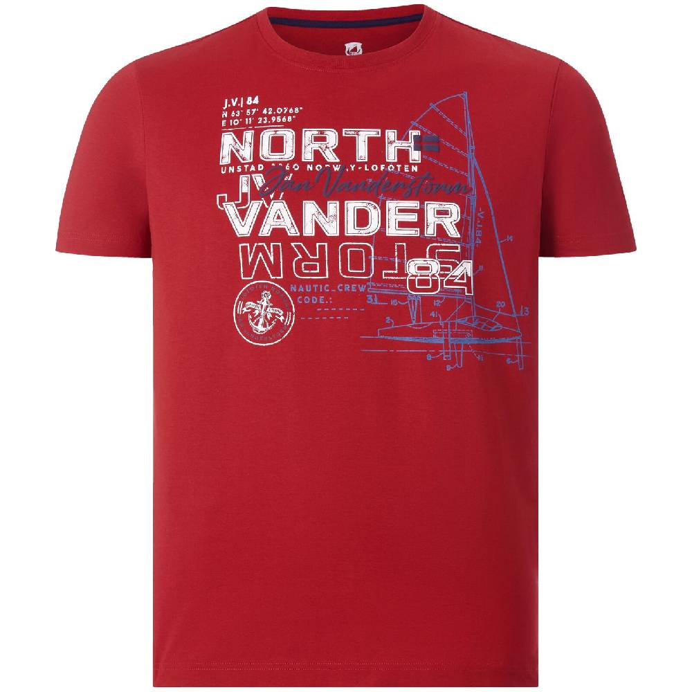 Jan Vanderstorm T-Shirt FRIMANN rot
