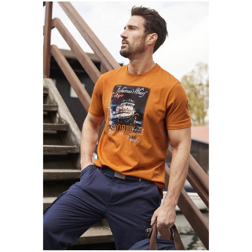 Jan Vanderstorm T-Shirt GAARD Orange