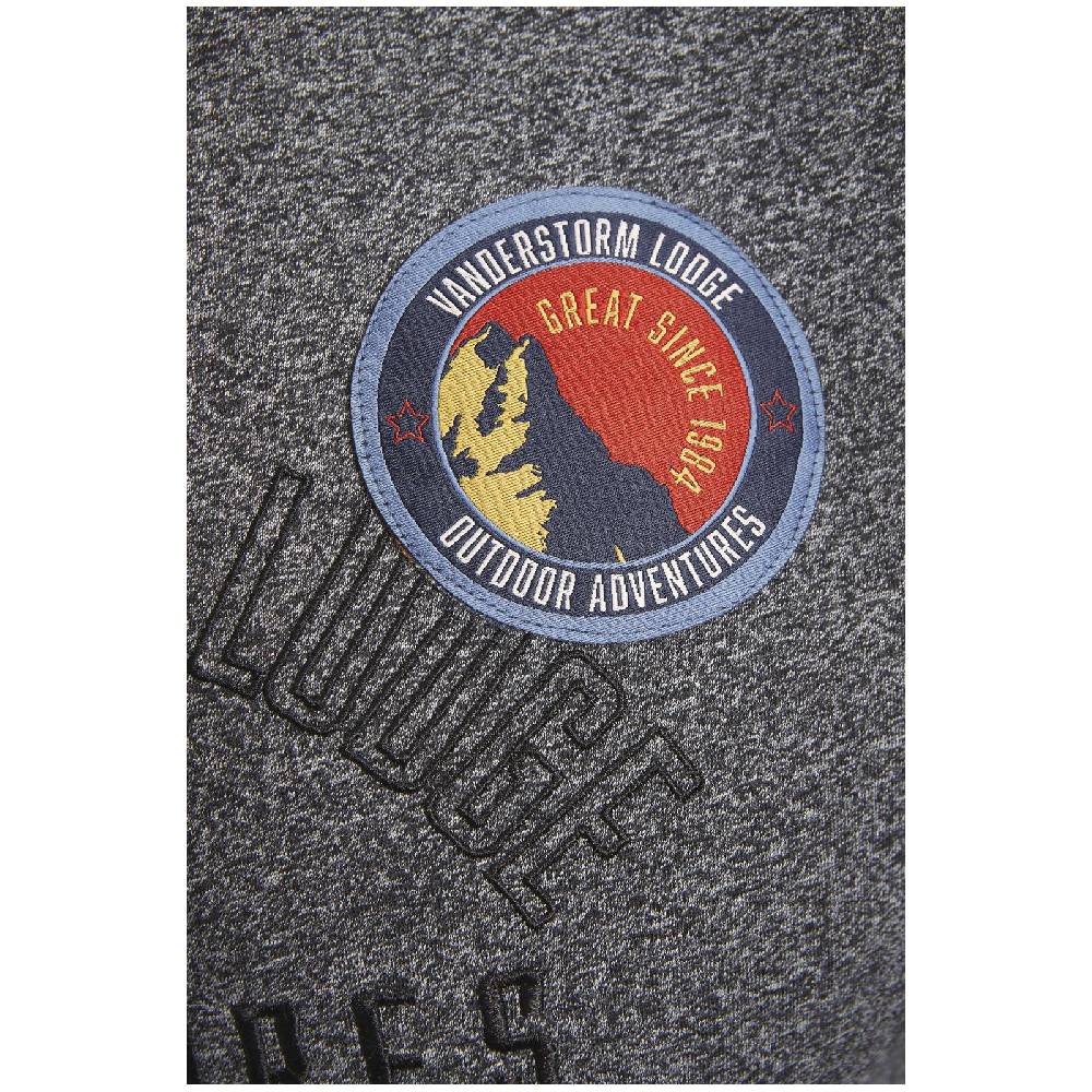 Jan Vanderstorm T-Shirt GAURI Dunkelgrau Melange