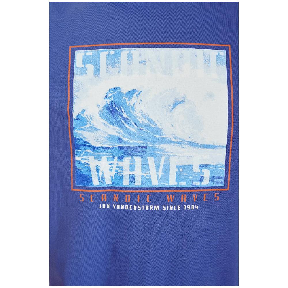 Jan Vanderstorm T-Shirt GERFRIED Royal Blau