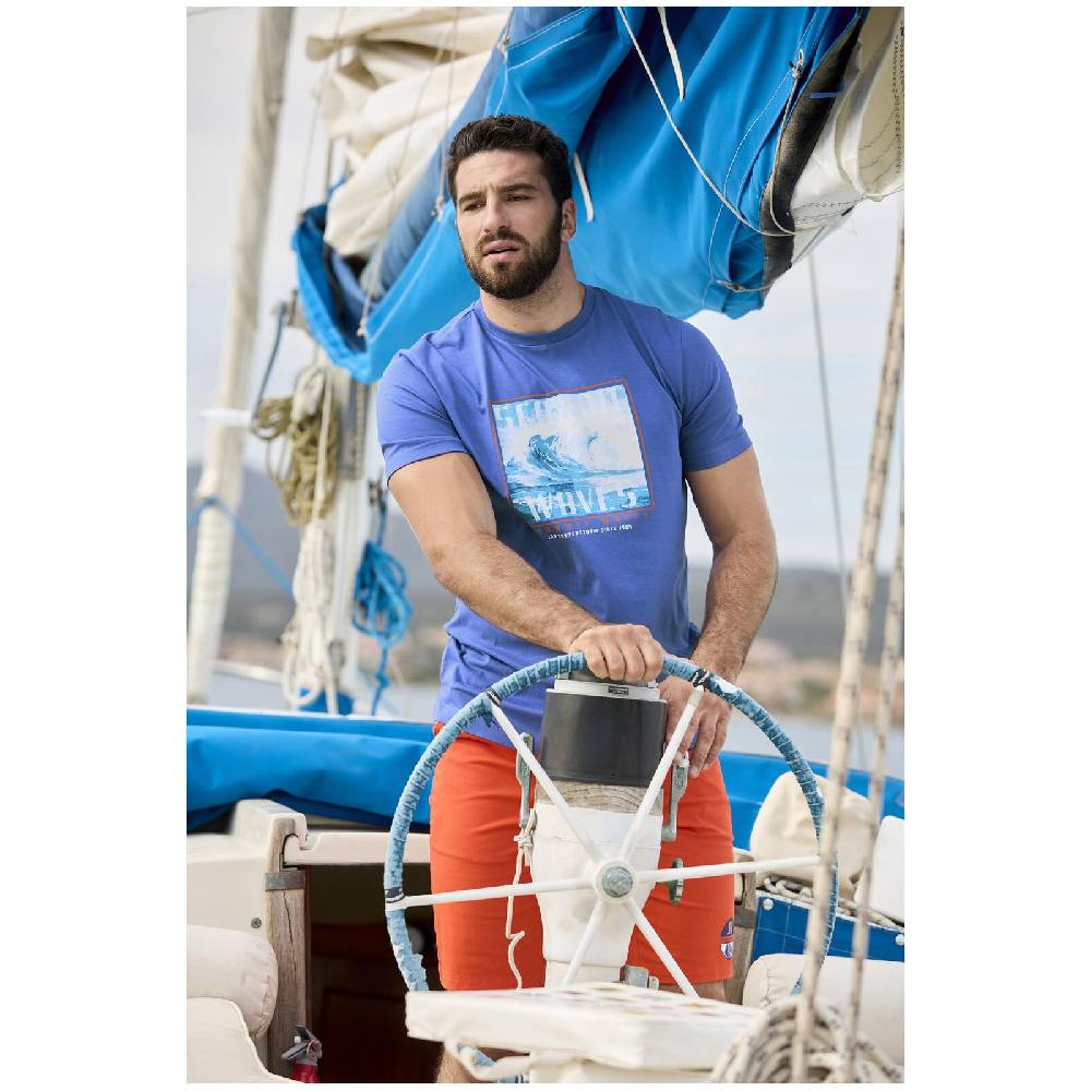 Jan Vanderstorm T-Shirt GERFRIED Royal Blau