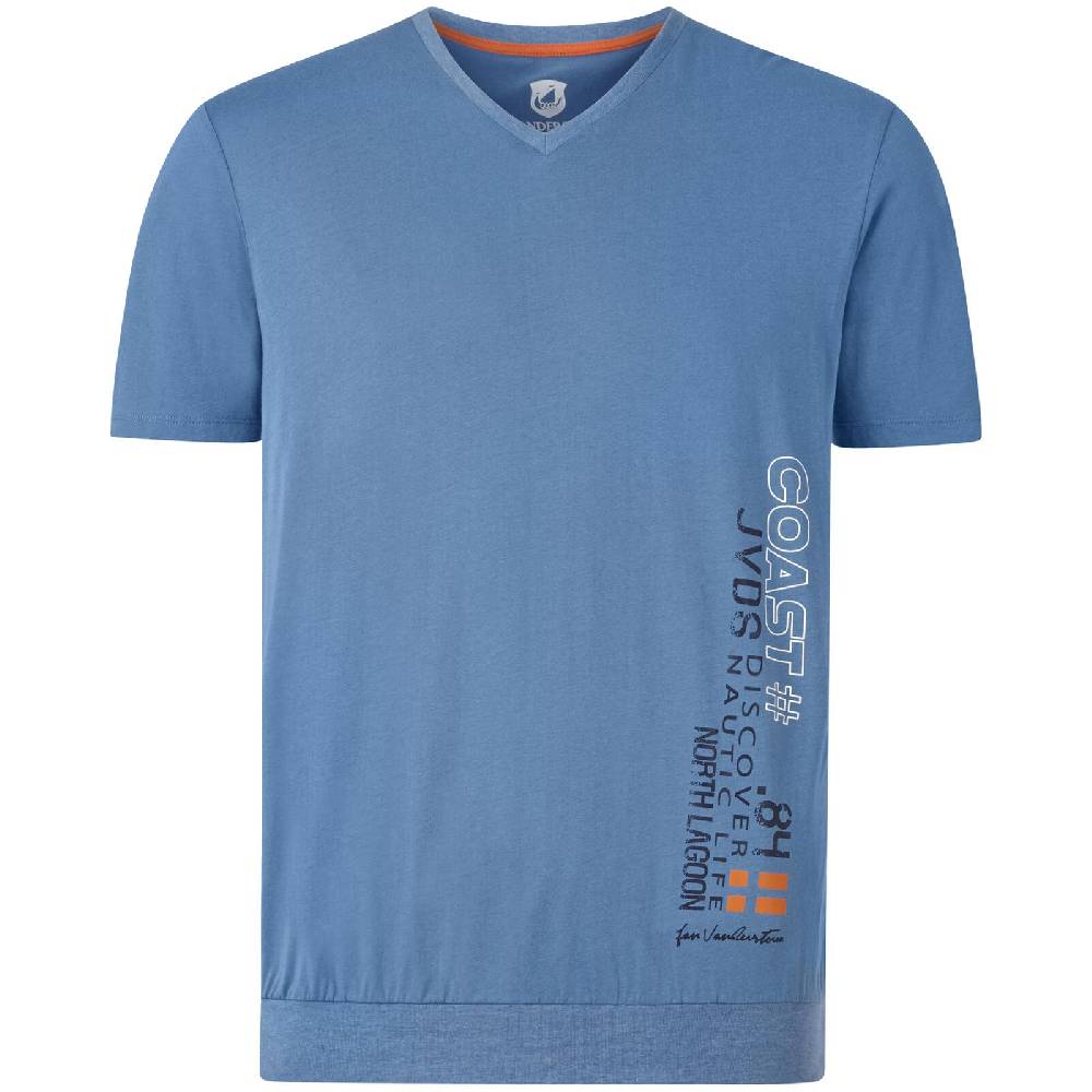 Jan Vanderstorm T-Shirt GILBRECHT blau