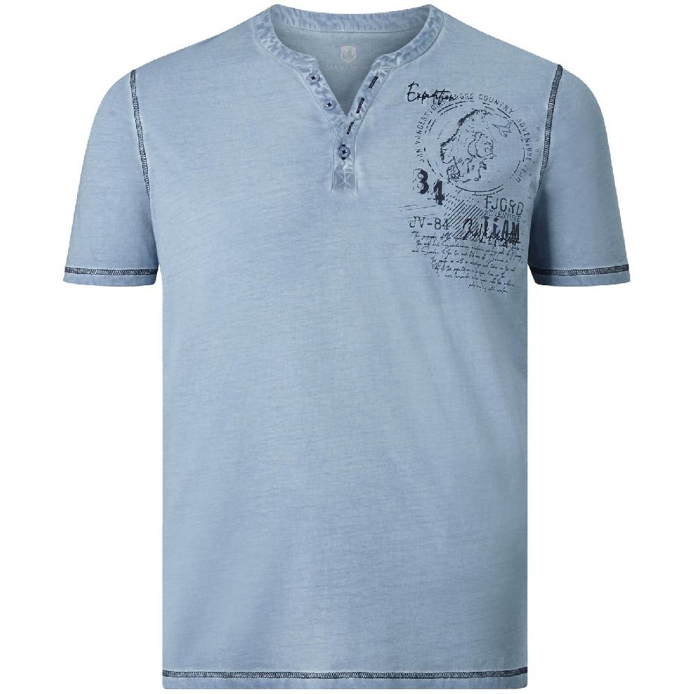 Jan Vanderstorm T-Shirt GODBERT hellblau