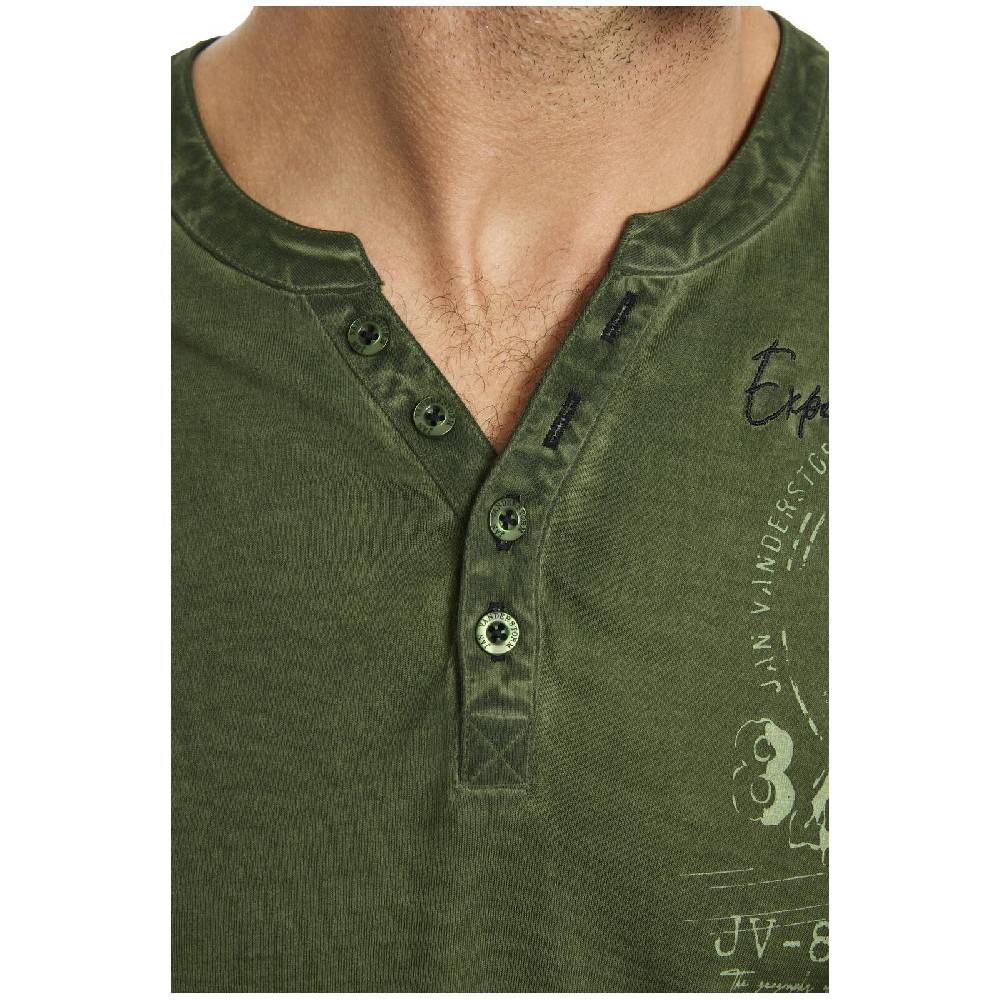 Jan Vanderstorm T-Shirt GODBERT Oliv