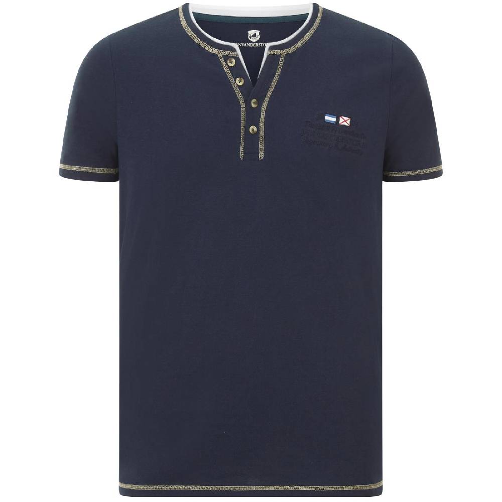 Jan Vanderstorm T-Shirt HAFTOR dunkelblau