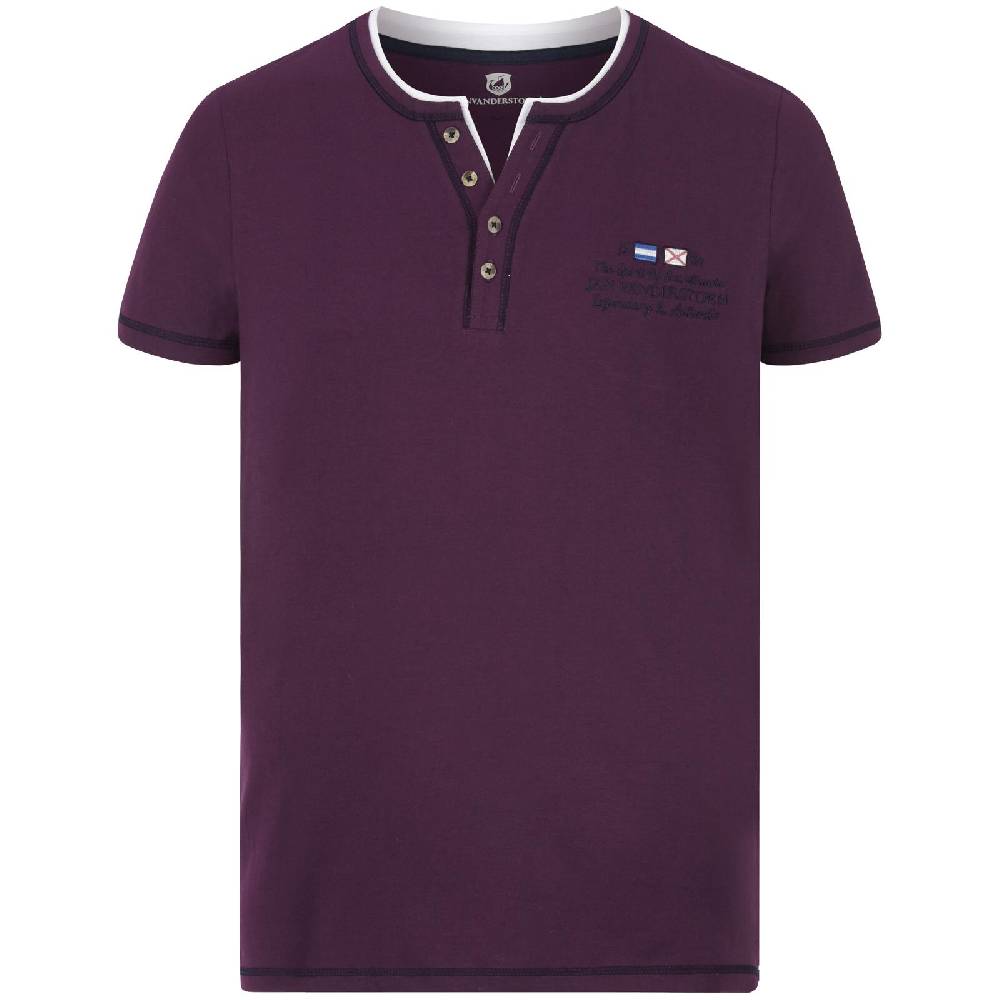 Jan Vanderstorm T-Shirt HAFTOR dunkelrot