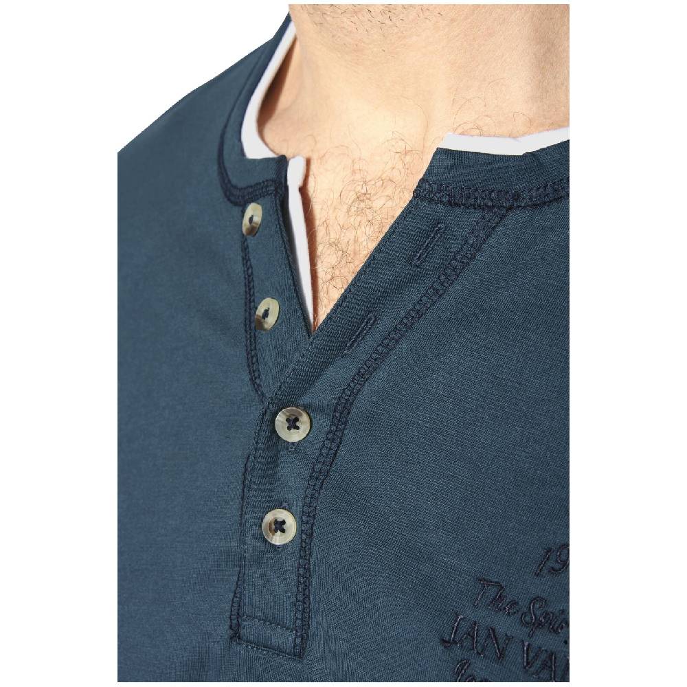 Jan Vanderstorm T-Shirt HAFTOR Petrol