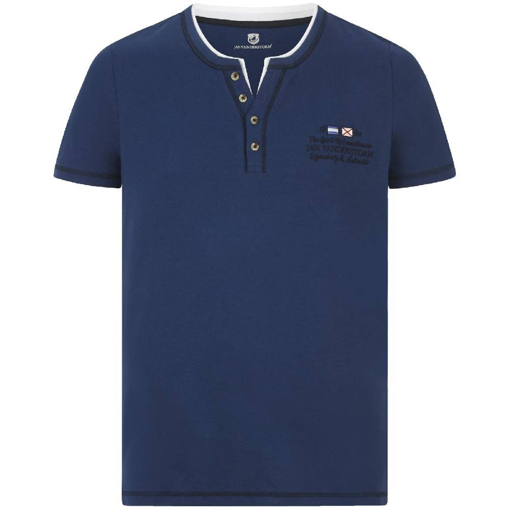 Jan Vanderstorm T-Shirt HAFTOR royal blau
