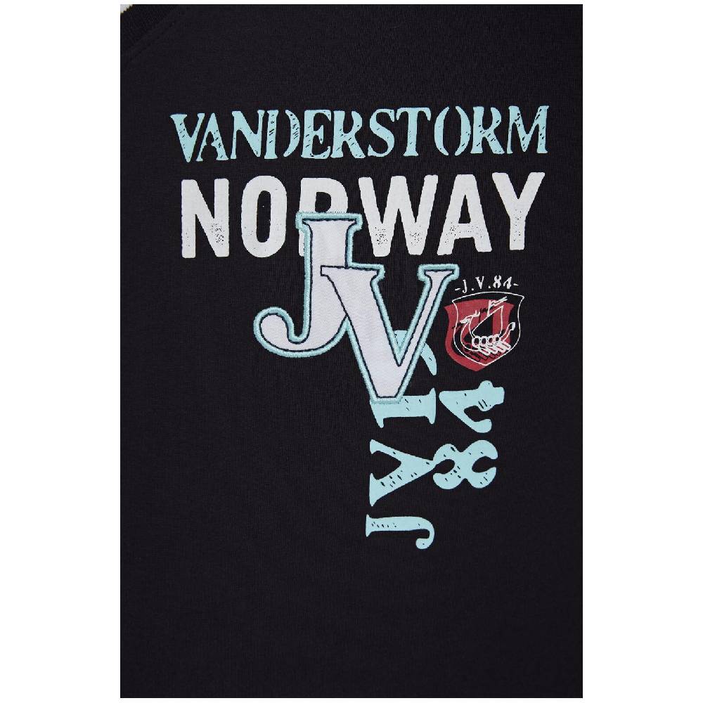 Jan Vanderstorm T-Shirt HELLAUG Schwarz