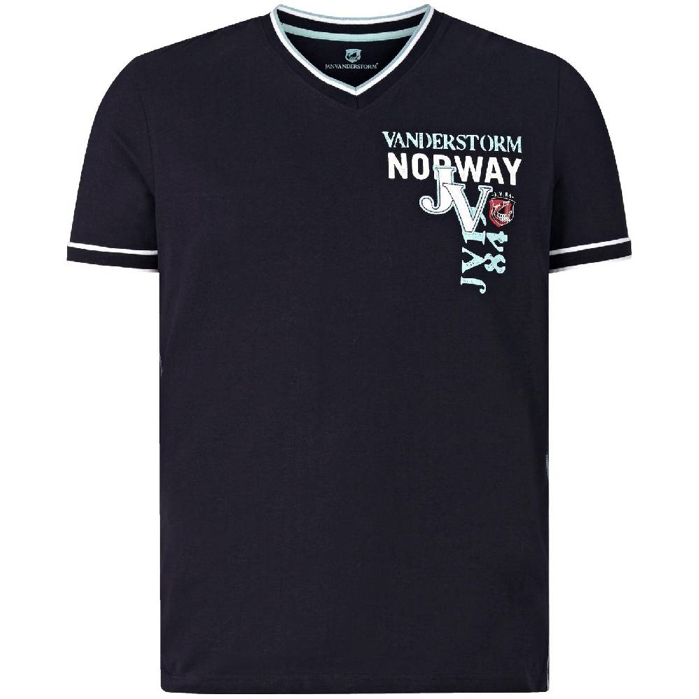 Jan Vanderstorm T-Shirt HELLAUG schwarz