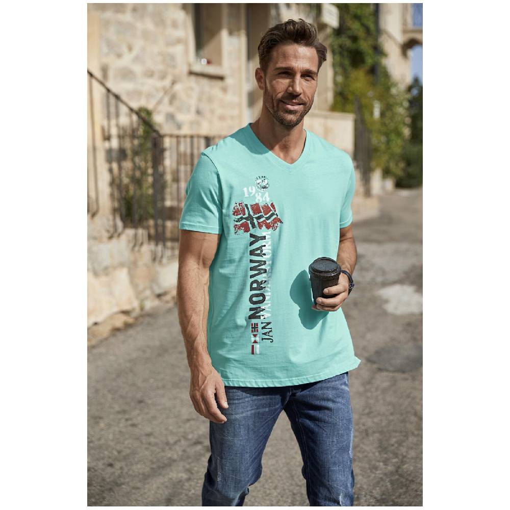 Jan Vanderstorm T-Shirt IMANUEL Türkis