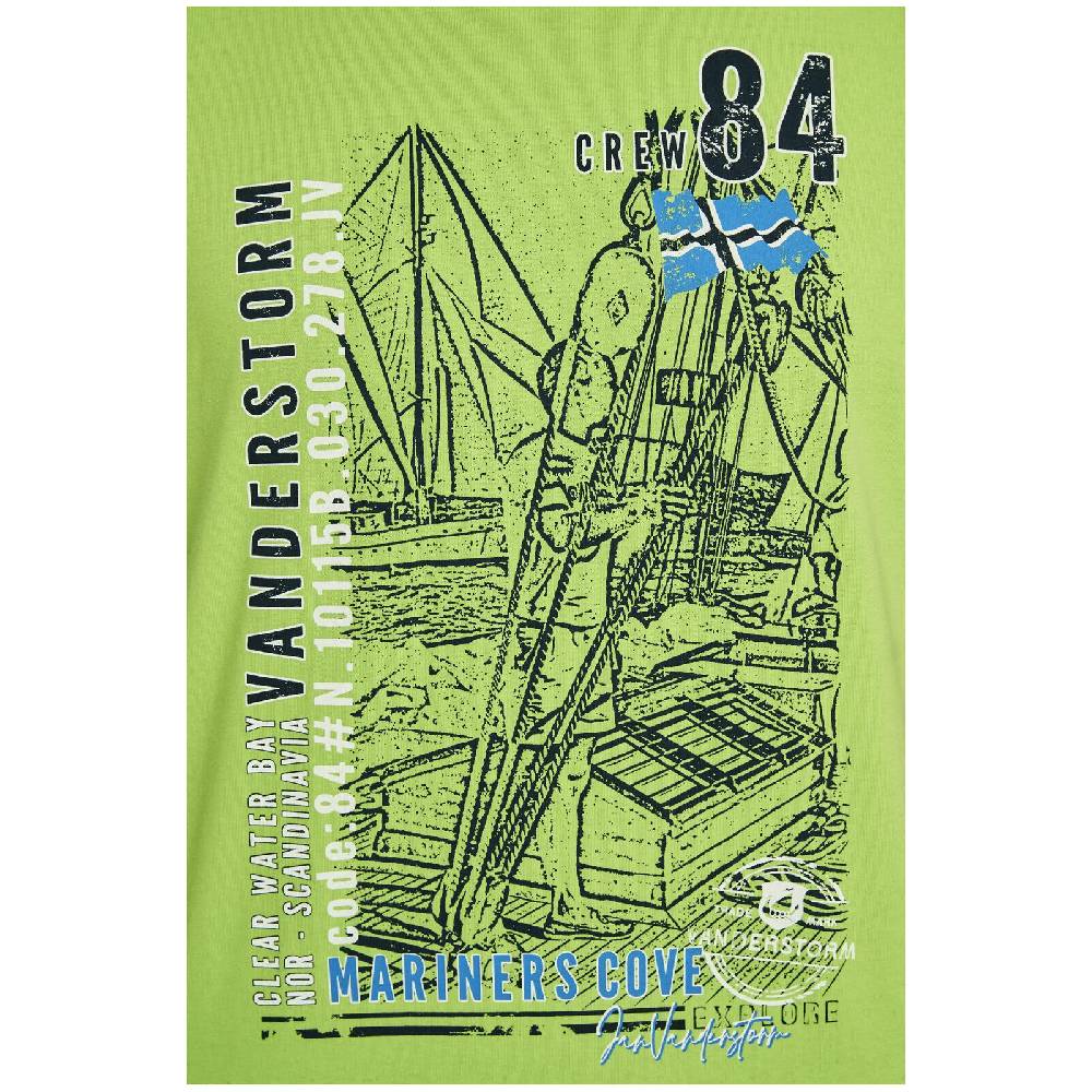 Jan Vanderstorm T-Shirt KASPERI Grün