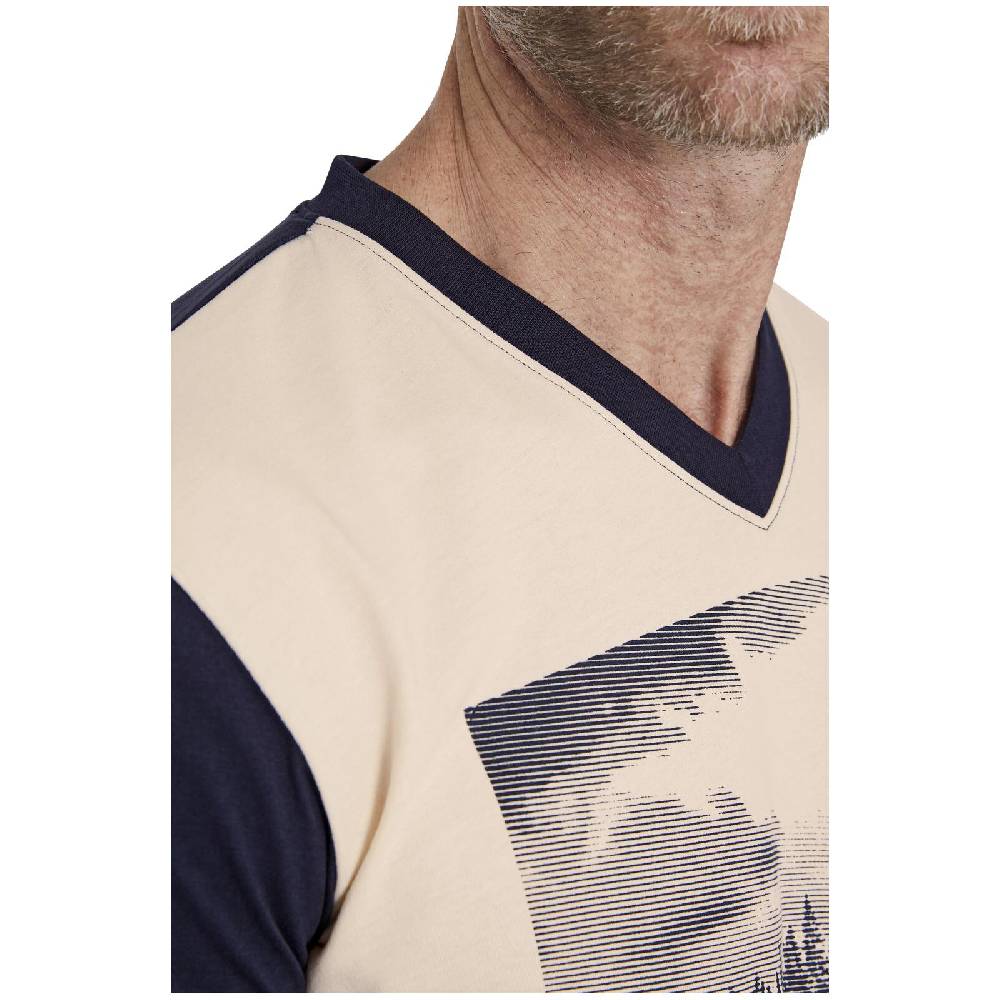 Jan Vanderstorm T-Shirt KISPING Wollweiß