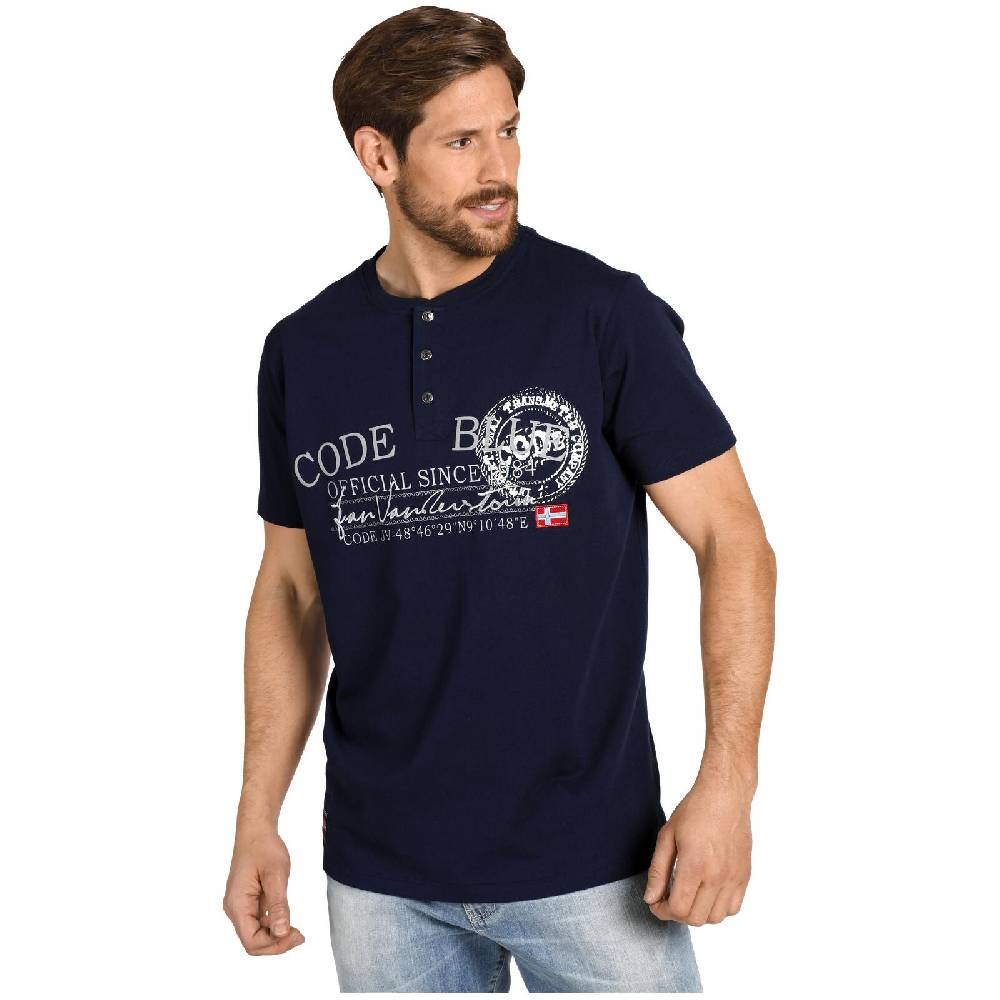 Jan Vanderstorm T-Shirt KRISTER Dunkelblau