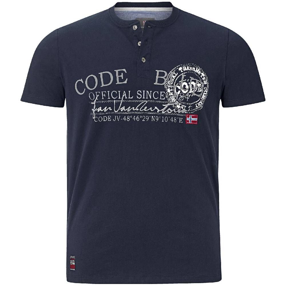Jan Vanderstorm T-Shirt KRISTER dunkelblau