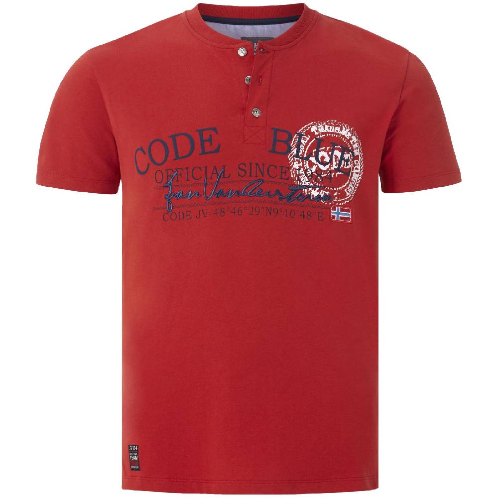 Jan Vanderstorm T-Shirt KRISTER rot