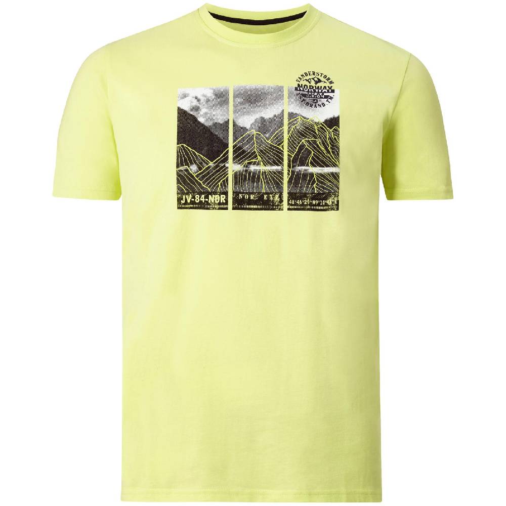 Jan Vanderstorm T-Shirt KRISTFINNUR hellgelb