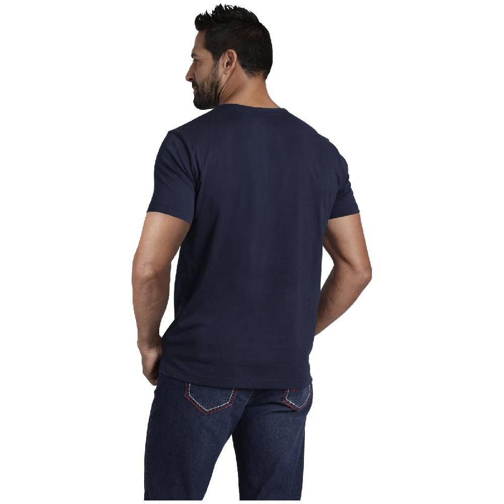 Jan Vanderstorm T-Shirt LINDRAD Dunkelblau