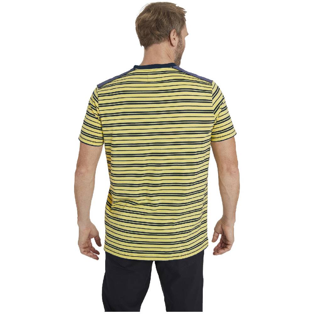 Jan Vanderstorm T-Shirt LINOR Gelb Gestreift