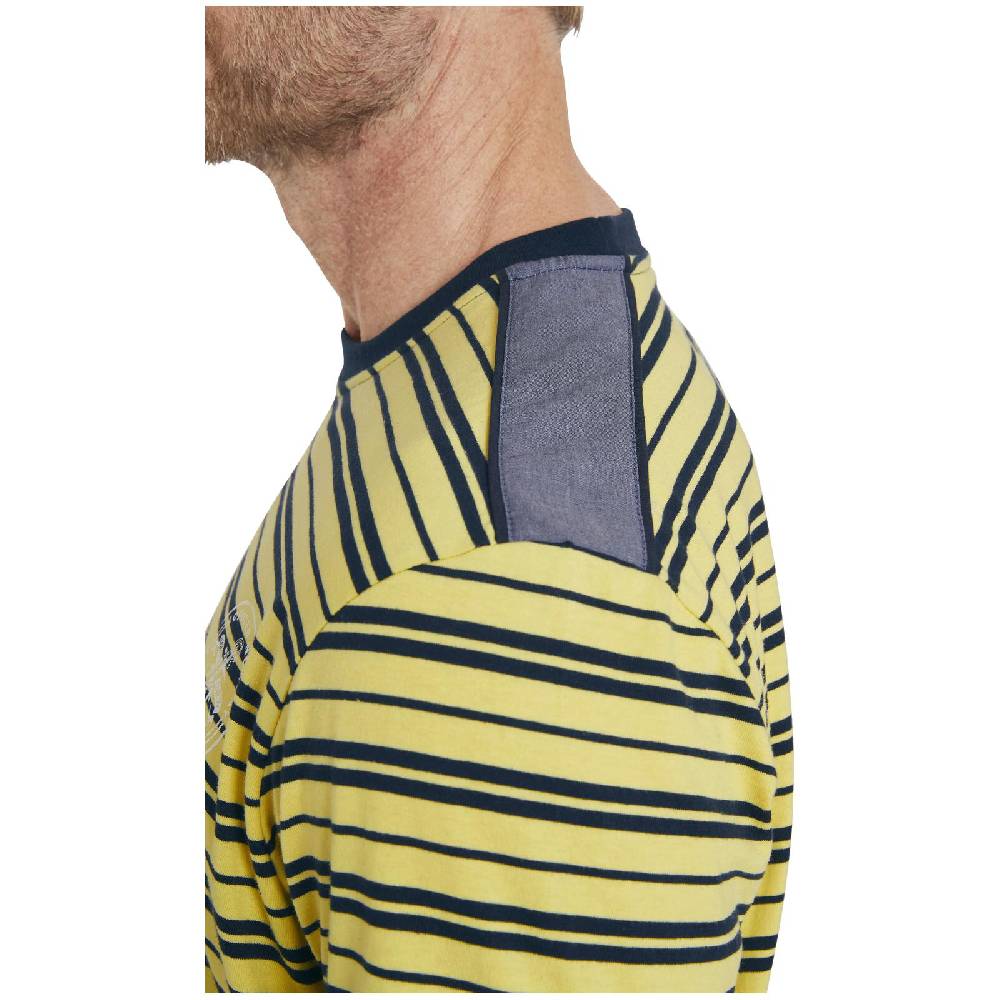 Jan Vanderstorm T-Shirt LINOR Gelb Gestreift