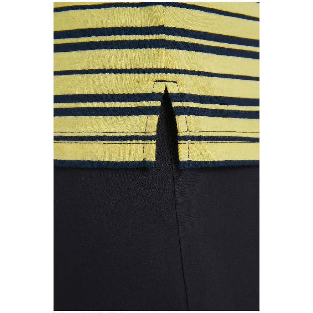 Jan Vanderstorm T-Shirt LINOR Gelb Gestreift