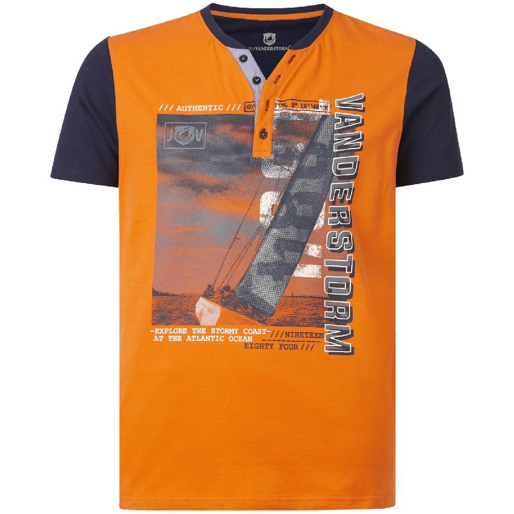 Jan Vanderstorm T-Shirt MUNIBERT orange
