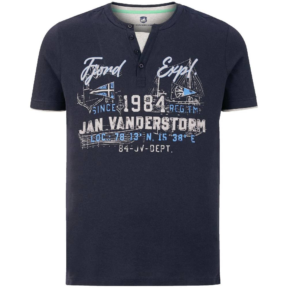 Jan Vanderstorm T-Shirt NIELS dunkelblau