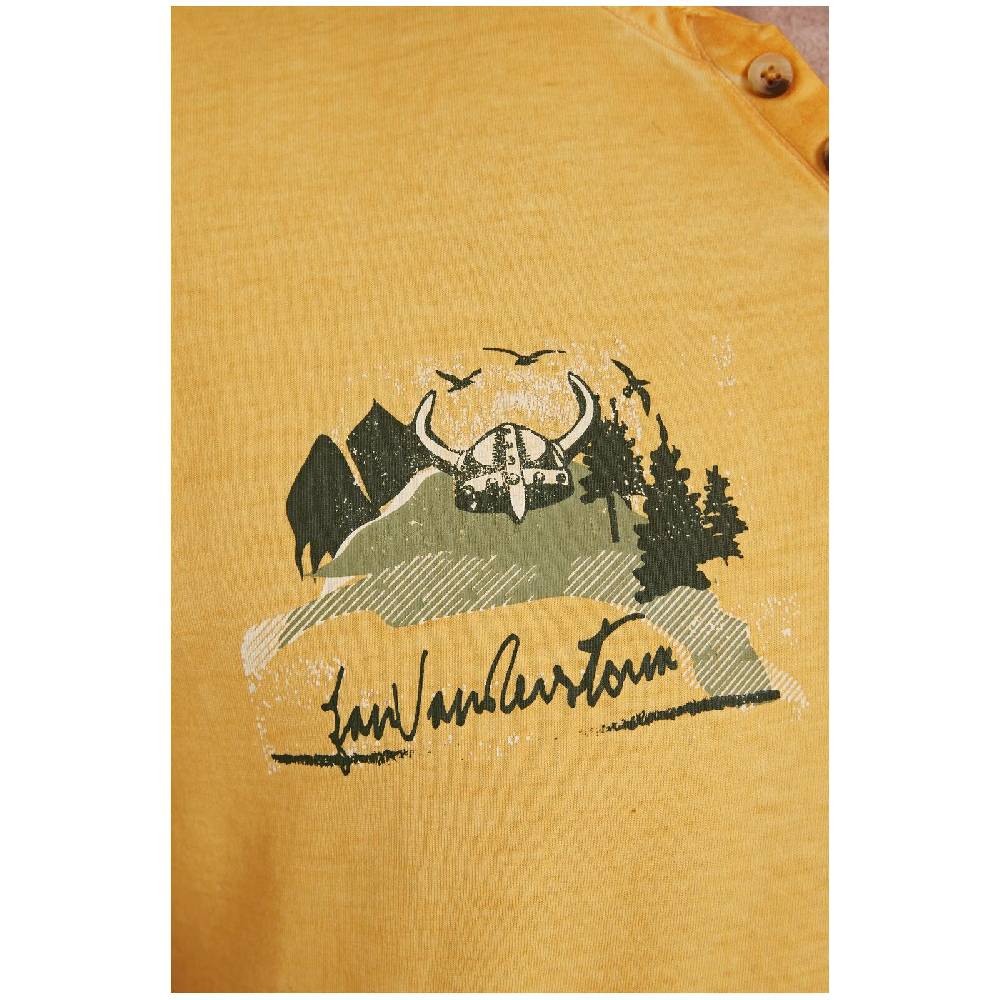 Jan Vanderstorm T-Shirt NILMER Gelb