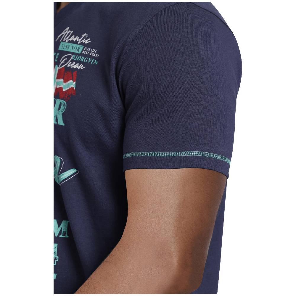 Jan Vanderstorm T-Shirt NORDGER Dunkelblau