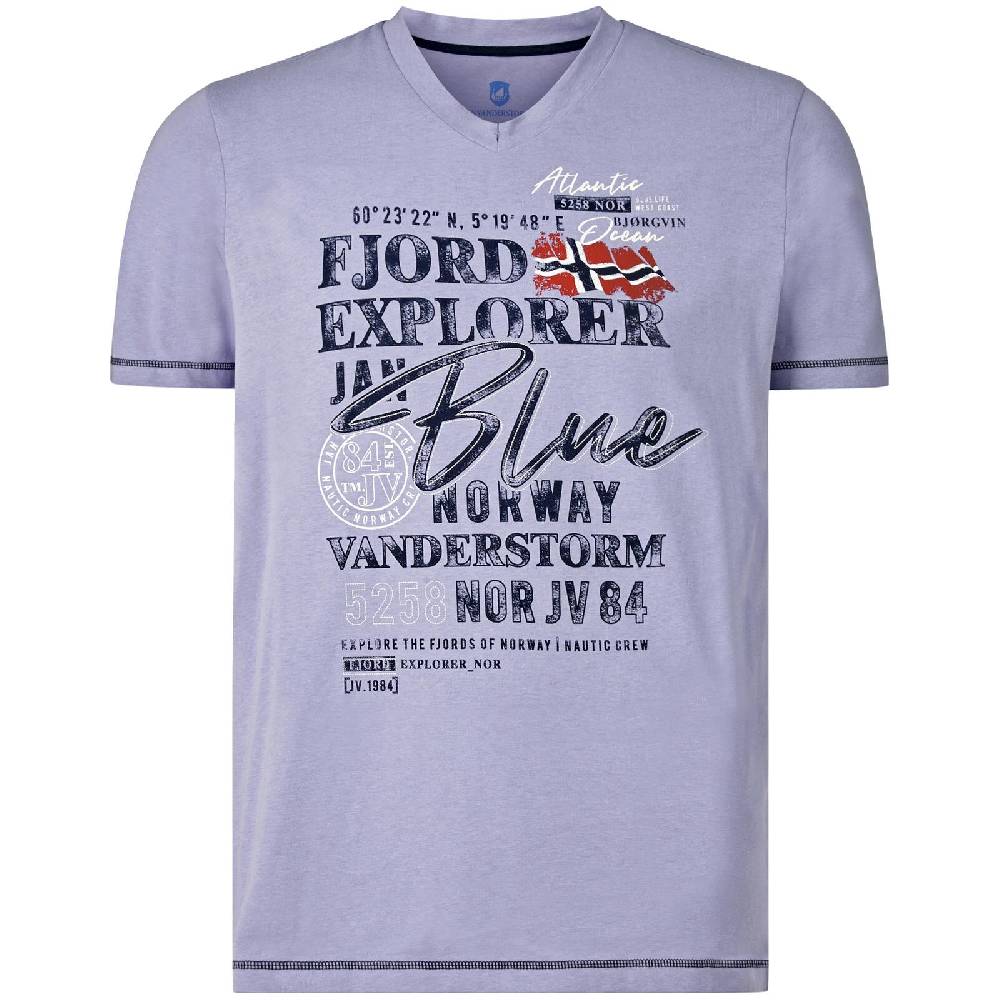 Jan Vanderstorm T-Shirt NORDGER helllila