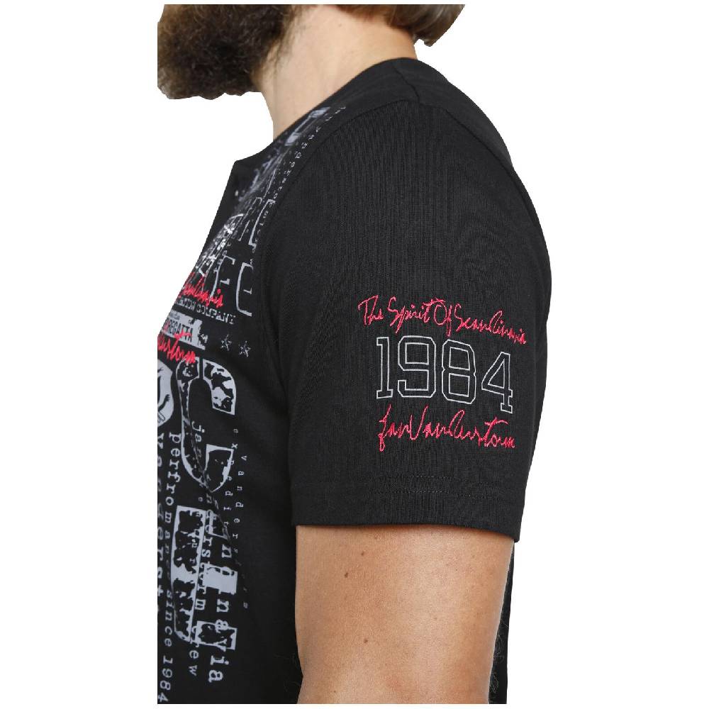 Jan Vanderstorm T-Shirt PAALE Schwarz