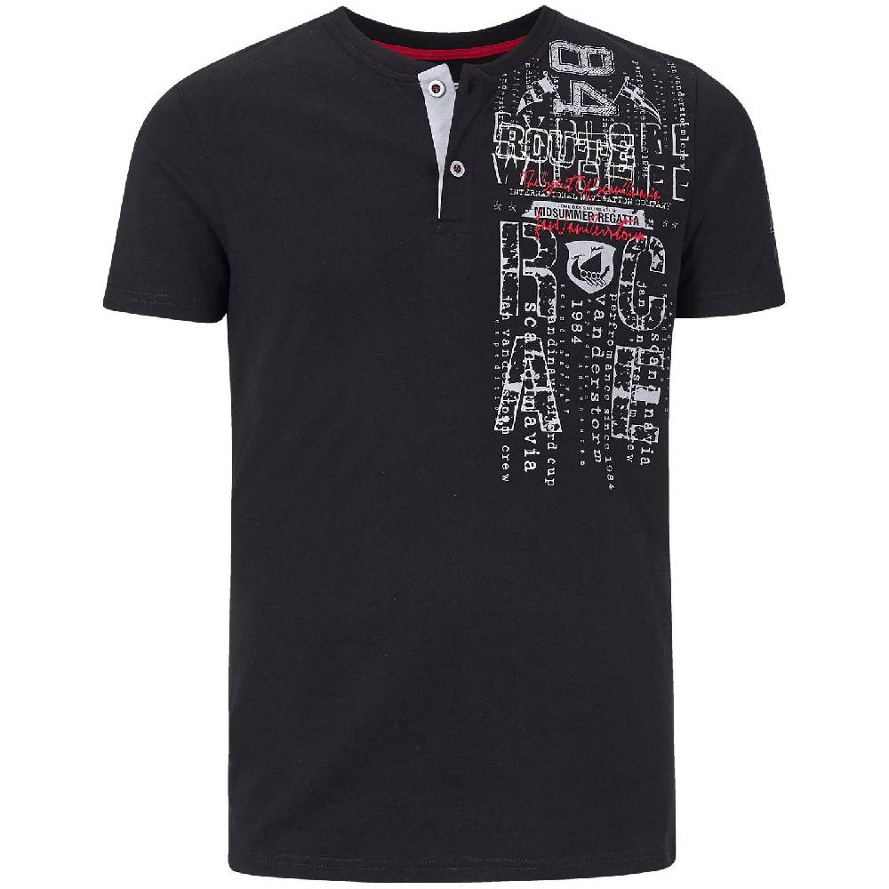 Jan Vanderstorm T-Shirt PAALE schwarz